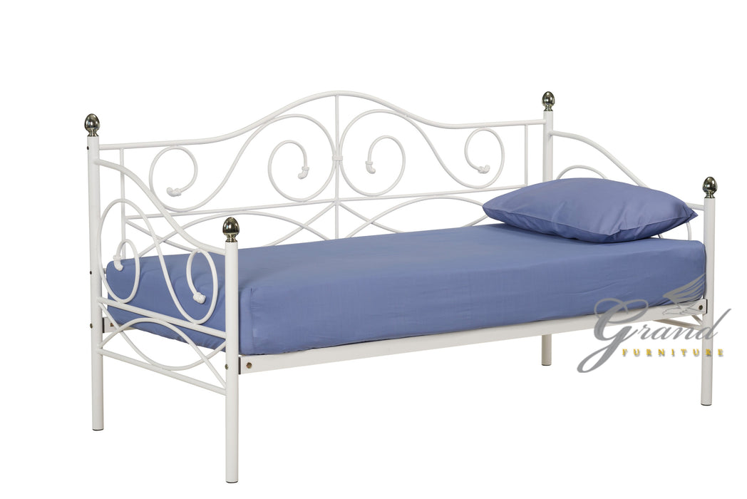 Rio White Day Bed with Trundle