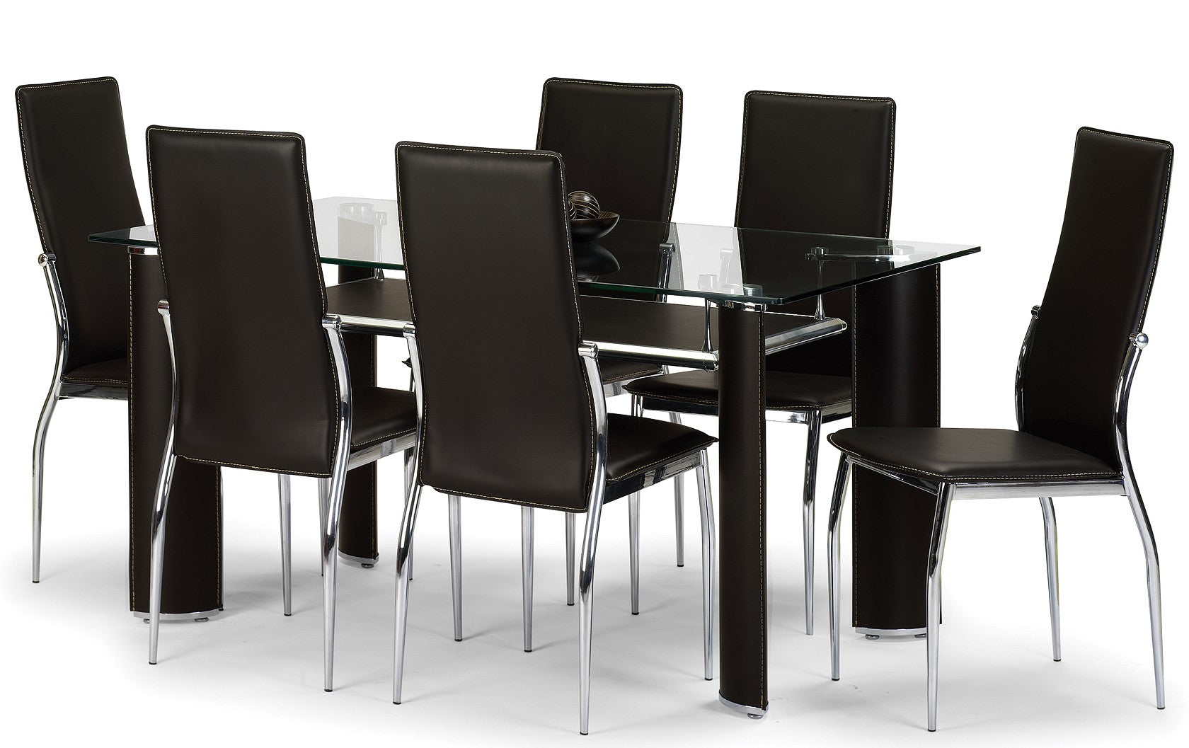 Boston Modern Glass Dining Set