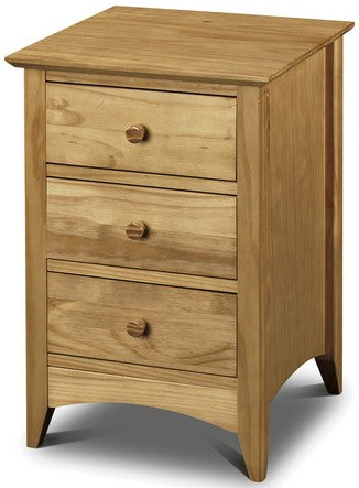Kendal Pine 3 Drawer Bedside Table