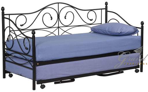 Rio Black Day Bed with Trundle