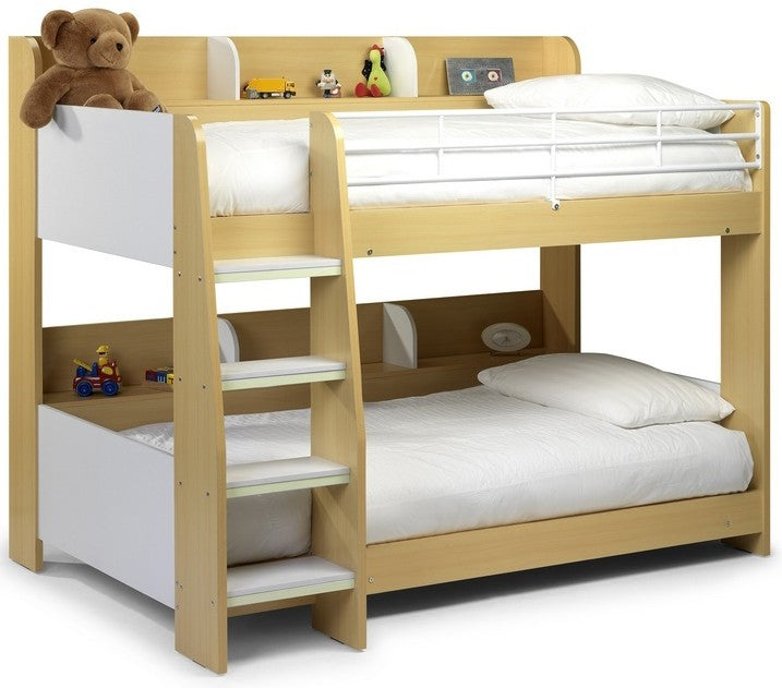 Domino Modern Children Wooden Bunk Bed Frame